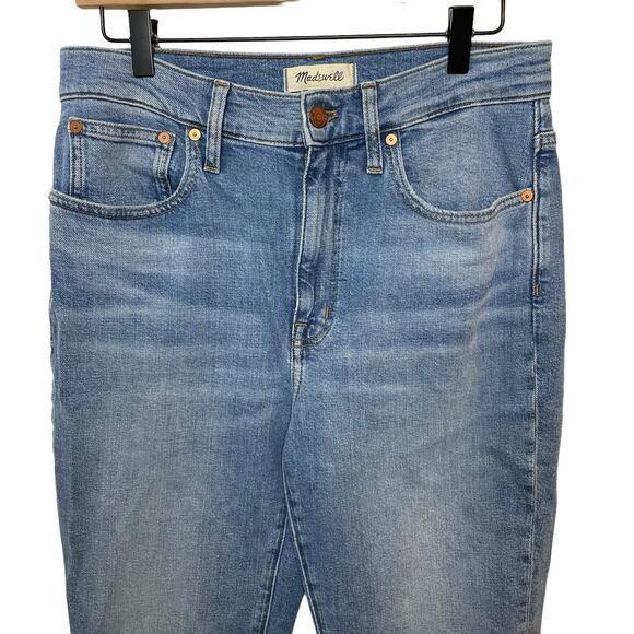 NWT Madewell The High-Rise Slim Boyjean in Summit Wash: Summerweight Edition 27 - Picture 7 of 16